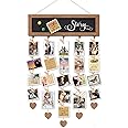 thumbnail image 2 of Photo Display Board With 30 Clips - Collage Picture Frame With Blackboard 15.7x5 Inches 2 of 5
