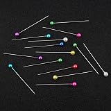 AIEX 100Pcs 1.5in Plastic Ball Head Sewing Pins Multicolor for Craft view 3