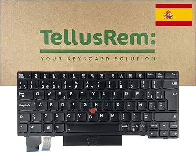 TellusRem Spanish Backlit Keyboard for Lenovo Thinkpad X280 X390 X395