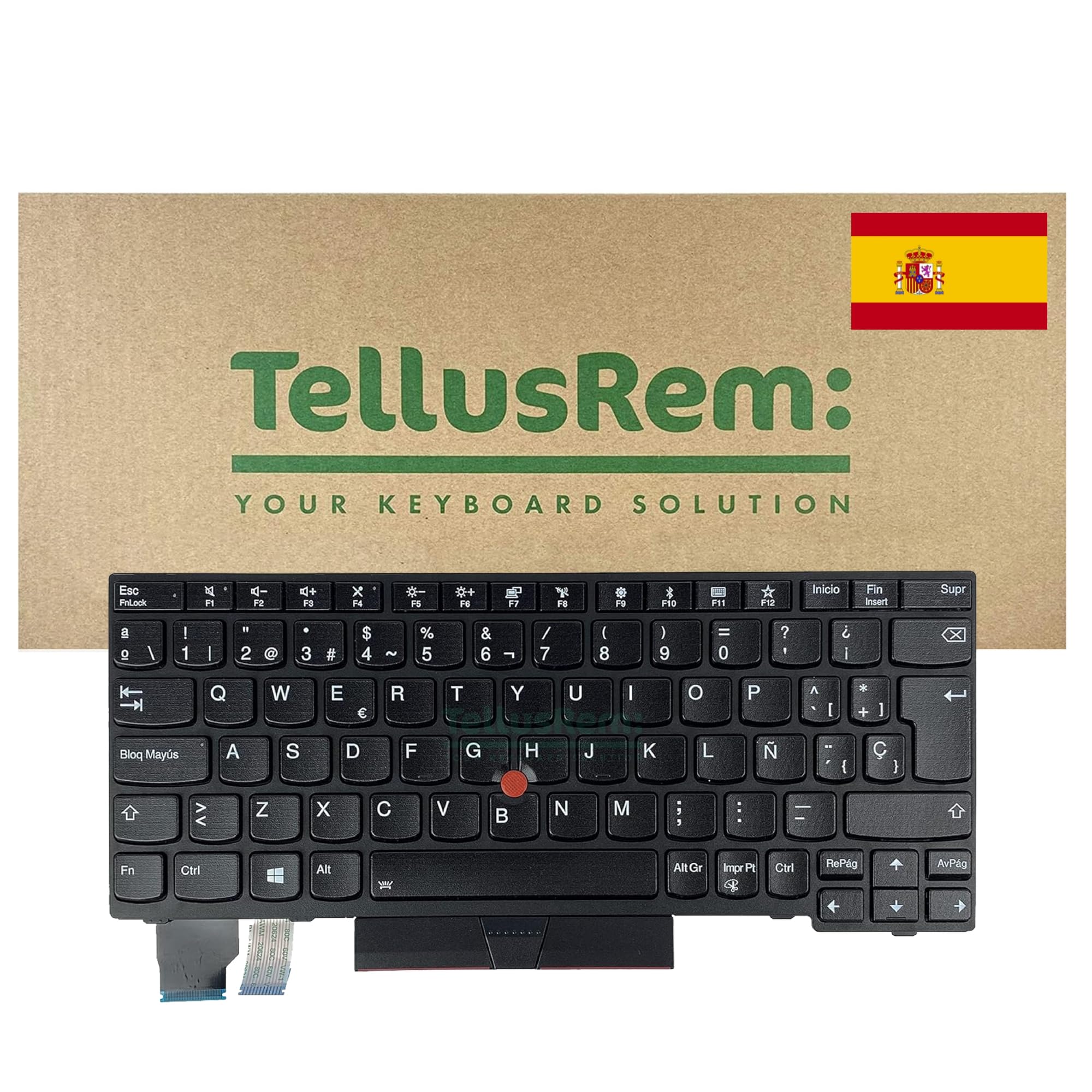 replacement Spanish backlit keyboard for Lenovo Thinkpad X280 X390 X395