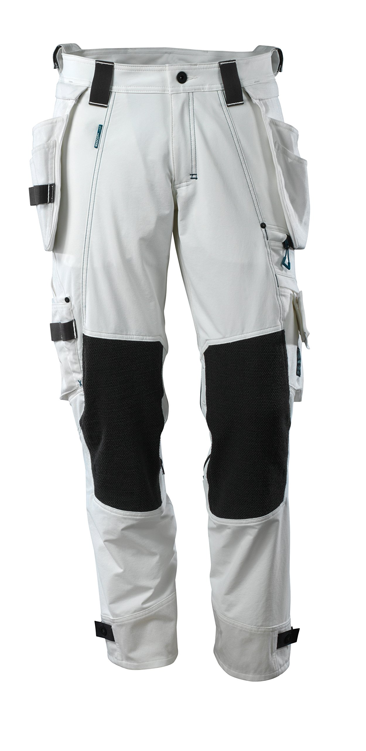 Mascot 17031-311-06-76C46 Trousers with Dyneema Kneepad Pockets, White, 76C46