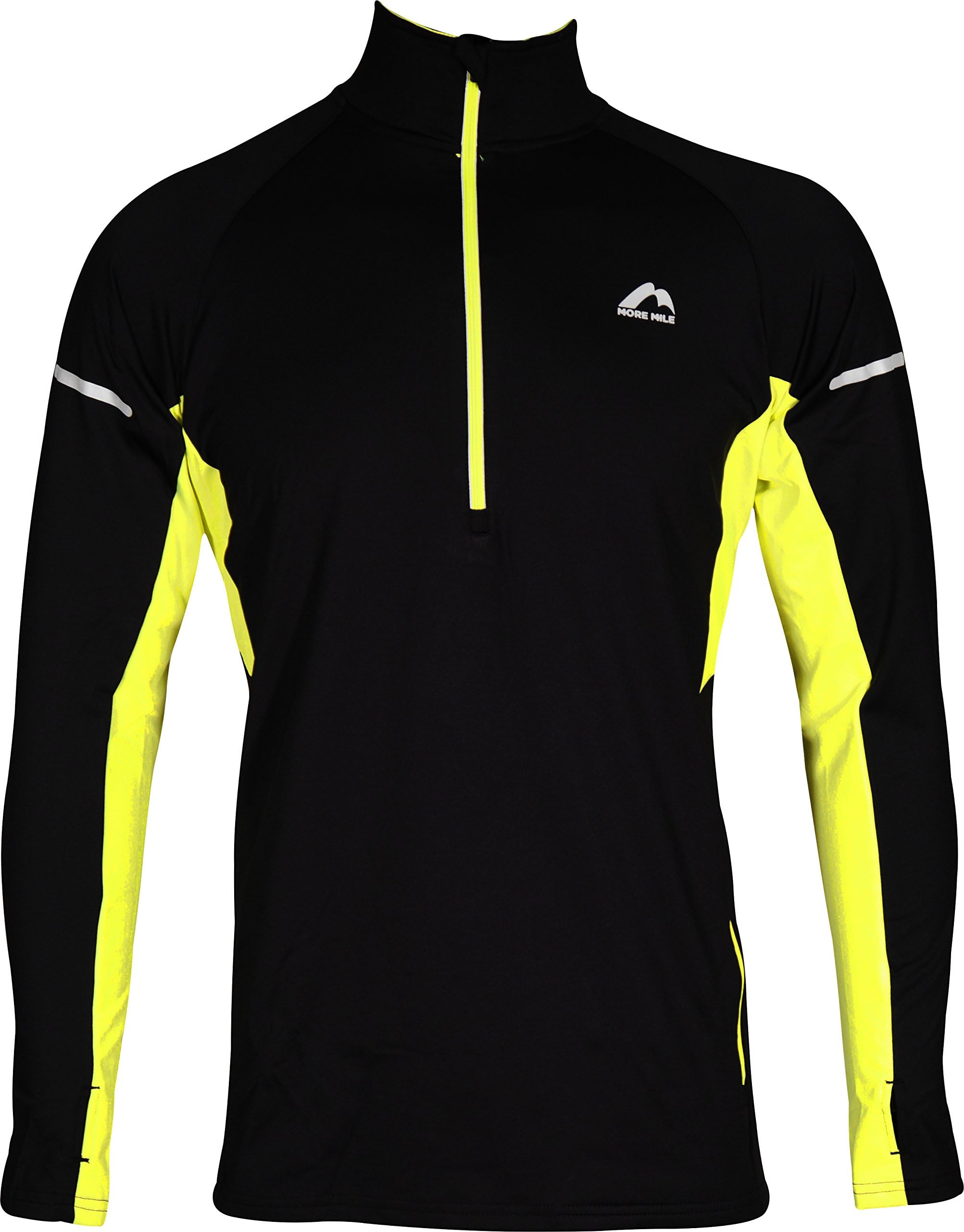 More Mile Alaska 2 Mens Thermal Running Top Half Zip Long Sleeve Jersey