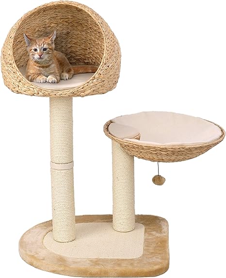 Karlie Banana Leaf V 343 Arbre A Chat Beige 81 X 58 X 100 Cm Amazon Fr Animalerie