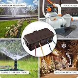 Restmo Outdoor Waterproof Electrical Box 29cm IP54 Weatherproof Extension Lead view 8