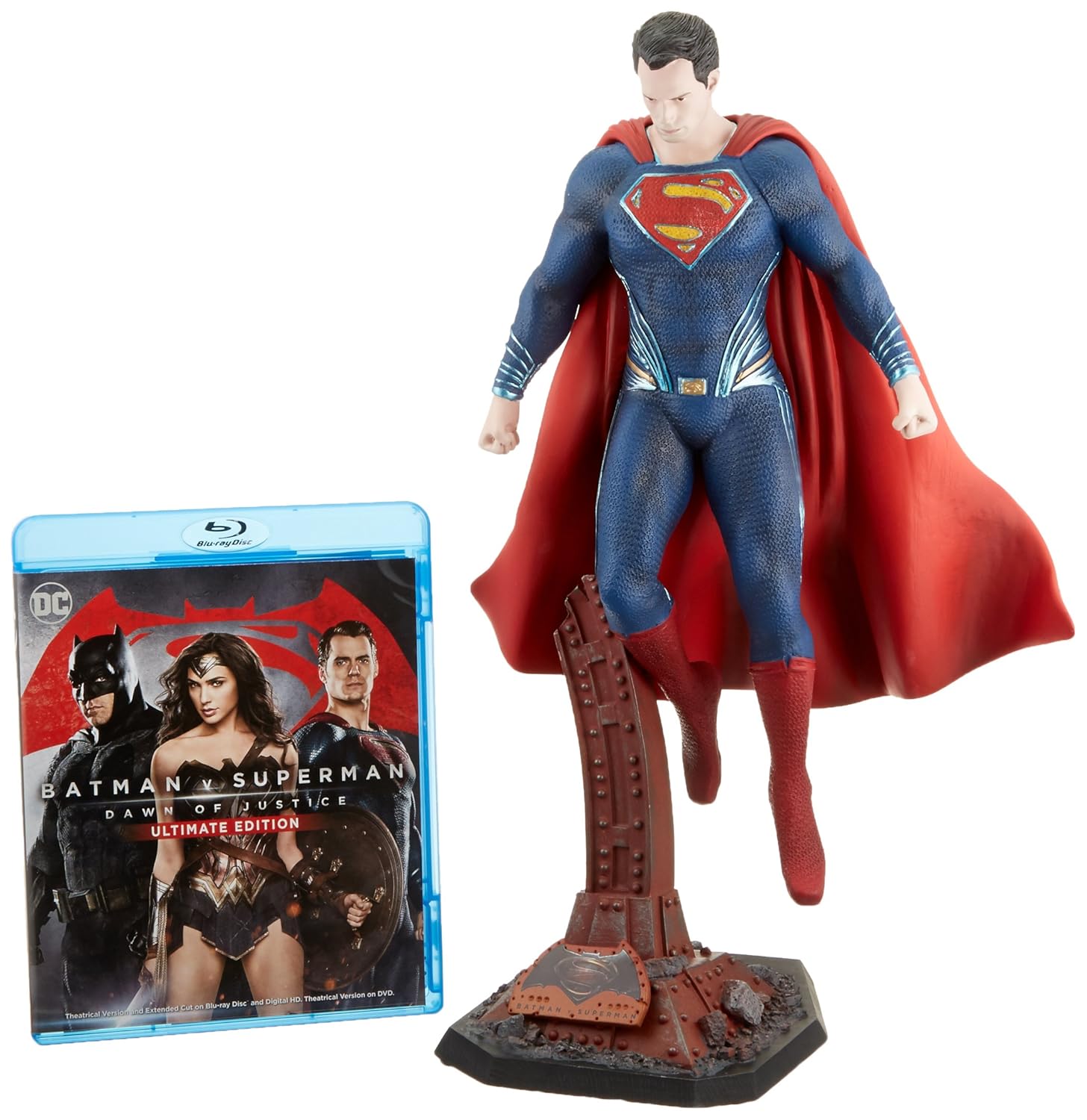Batman v Superman Dawn of Justice Superman Statue Ultimate Edition [Bluray 3D