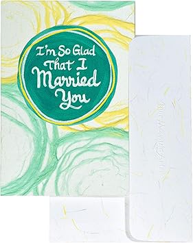 Amazon Com Blue Mountain Arts Greeting Card I M So Glad That I Married You Handmade Paper Card Is Perfect For Birthday Christmas Anniversary Or Just To Say I Love You For Him Or Her
