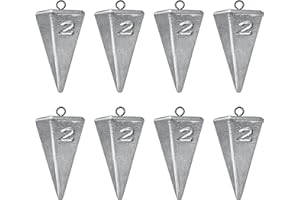 TKHDBF Fishing Weights Sinkers Pyramid Sinkers Surf Fishing Sinkers for Saltwater Fishing Gear Tackle 1oz 2oz 3oz 4oz 5oz 6oz 8oz 10oz 12oz 14oz 16oz