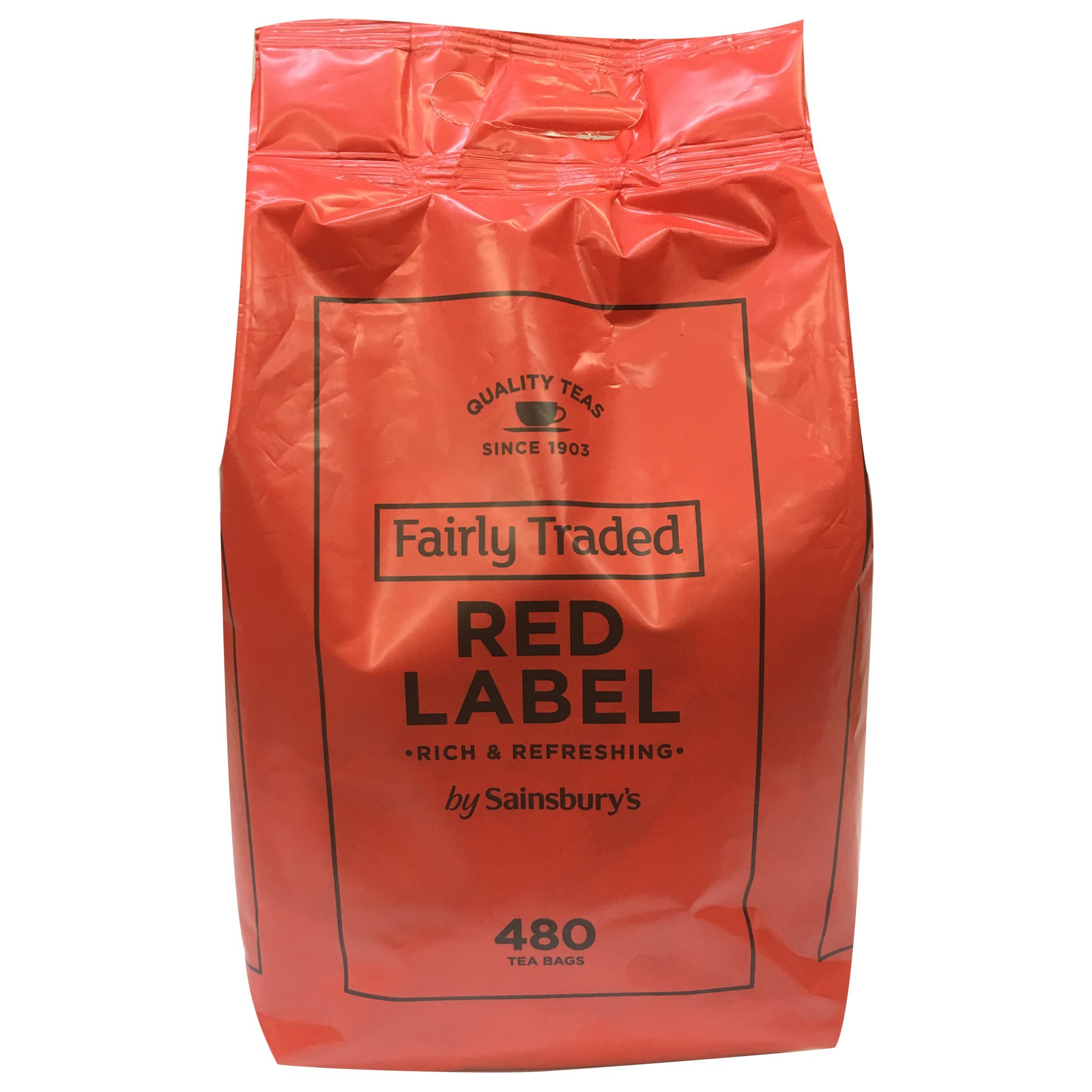 Sainsbury's Decaf Red Label Black Tea 80 Teabags Fairtrade