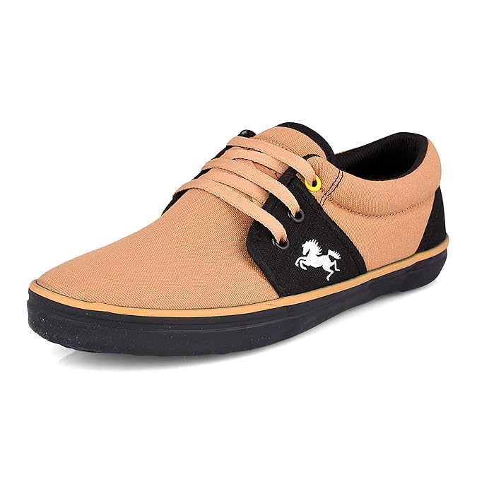 Buy Canvas Casual Shoes for Men Sneaker for Men (8) Beige at Amazon.in
