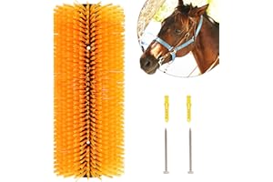 Hehoroo Livestock Scratch Brushes - Livestock Anti-itch Tool, Horse Brushes, Relieve Back Itching in Livestock, Appropriate for Horse, Cattle, Pig, Sheep(Yellow)