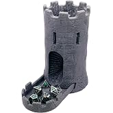 STAHLHAMMERS Dice Tower &amp; Tray for Rolling and Randomizing Dice for DND, Pathfinder, and Other D&amp;D RPG Roleplaying Games with Storage Compartment