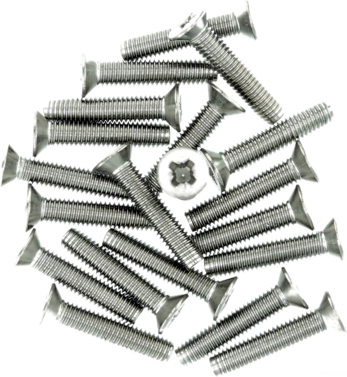 M4 (4mm x 25mm) Pozi Countersunk Thread Rolling Screw - Stainless Steel (A2) (Pack of 20), M4x25 - A2 (20) - Image 4