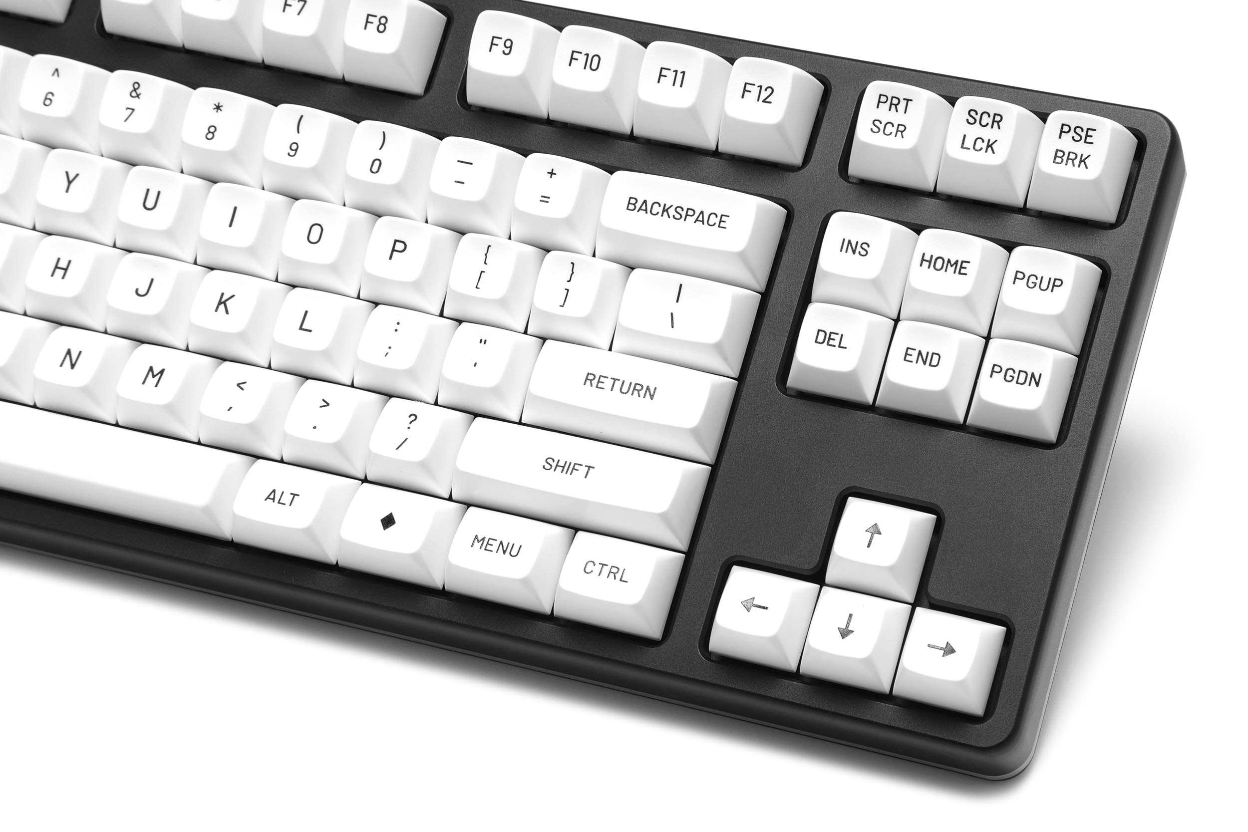 DROP MT3 Black-on-White Keycap Set, ABS Hi-Profile Keycaps, Doubleshot Legends, MX Style Covers Fullsize, Tenkeyless, Winkeyless, 60%, 65%, and 75% (Base Kit)