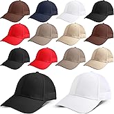 SGBETTER 14 Pcs Adult Cotton Baseball Hat Black Mesh Trucker Cap DIY Blank Baseball Cap for Men Women Summer Outdoor Sports