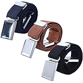 AWAYTR 3 PCS Kids Adjustable Magnetic Belts - Easy to Use Magnetic Buckle Belt for Boys and Girls