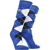 TCK Kentucky Wildcats Argyle Dress Socks NCAA Fanwear Crew Length