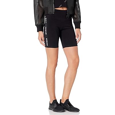 guess logo biker shorts