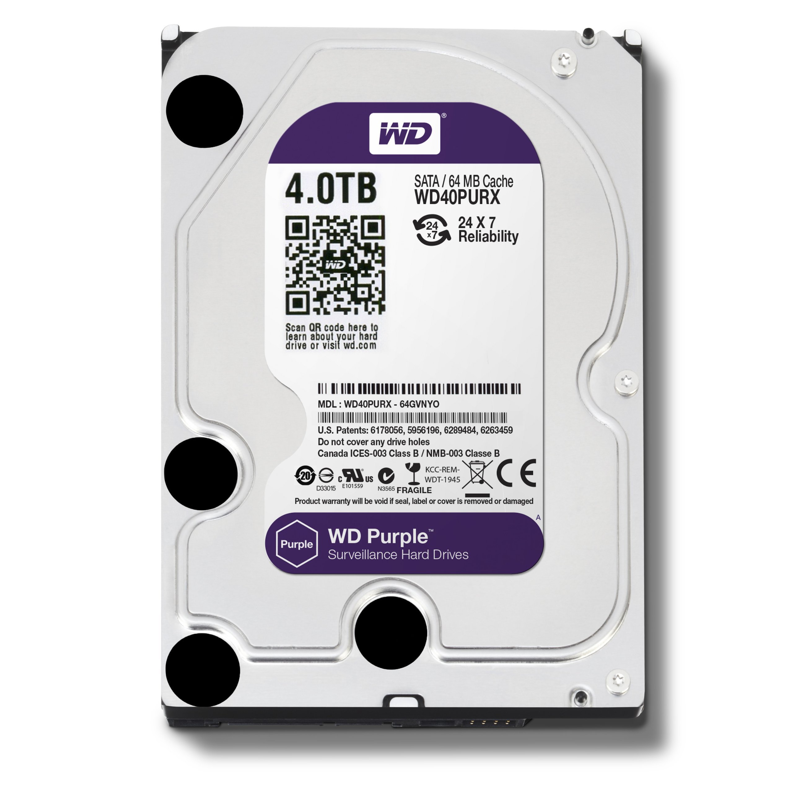 WD Purple 4TB Surveillance Hard Disk Drive 5400 RPM Class SATA 6 Gb/s 64MB eBay