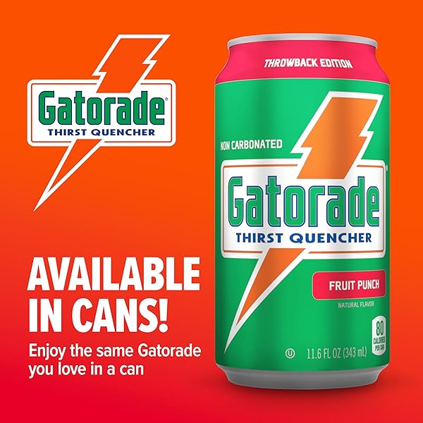 GATORADE THIRST QUENCHER, 3-FLAVOR VARIETY, 12 FL OZ CANS (PACK OF 18)
