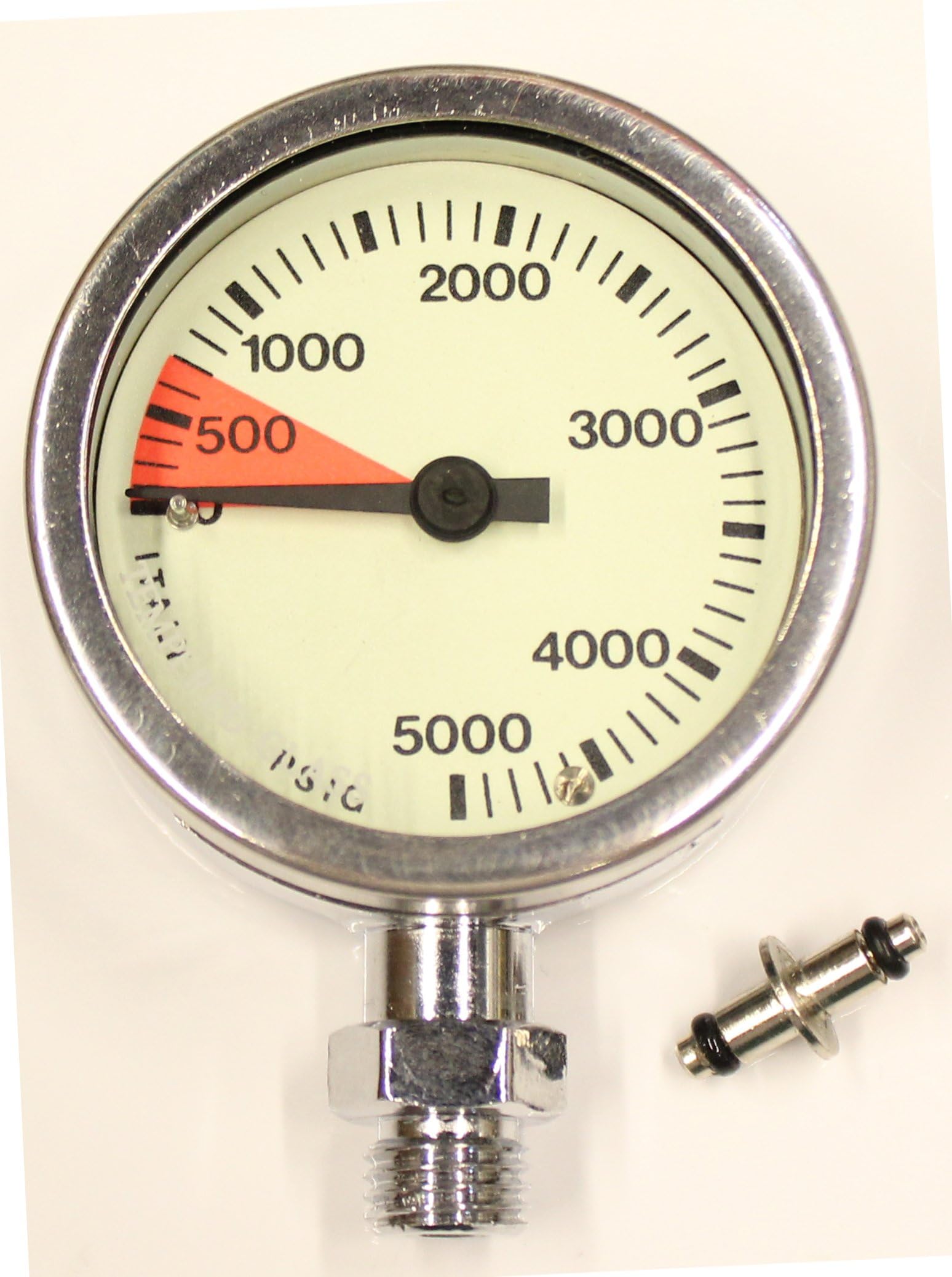 Dixie Diver SOPRAS SUB Plated TEK Brass SPG Imperial Pressure Gauge PSI 2 INCH Chrome Plated