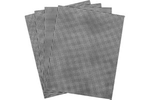 Caydo 4 Pieces 7 Count Black Plastic Mesh Canvas Sheets for Embroidery, Acrylic Yarn Crafting, Knit Crochet Projects and Make Aquarium Dividers (10.5 x 13.5 Inch)
