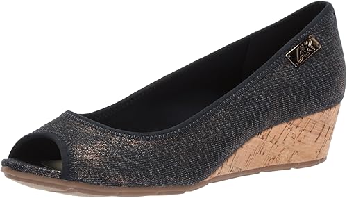 anne klein sport peep toe wedge
