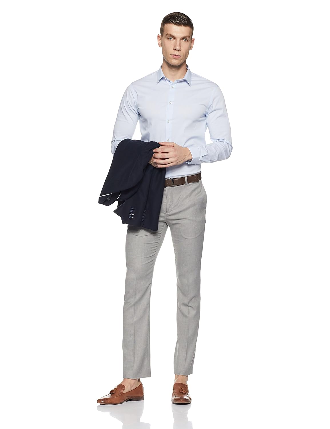 blackberrys men's skinny fit formal trousers