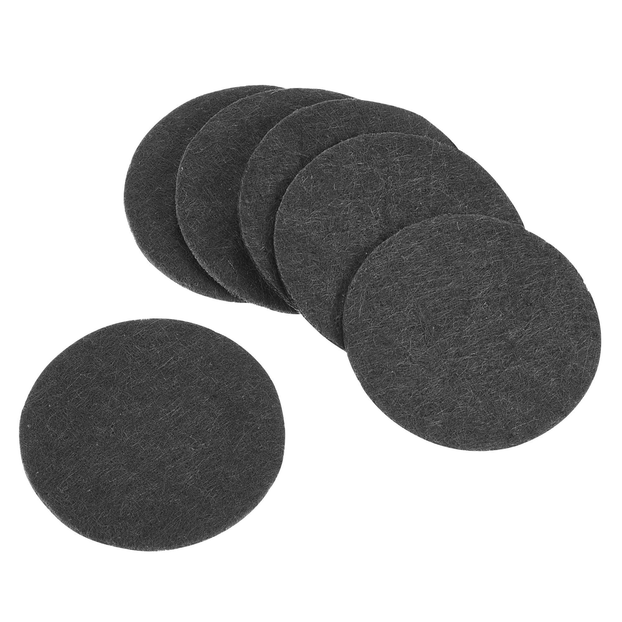 PATIKIL 4cm Plant Pot Hole Pad, 100 Pack Round Mini Non-Woven Flower Bonsai Bottom Soil Mat, Black