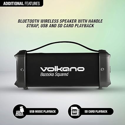 volkano 2.1 channel bazooka speaker