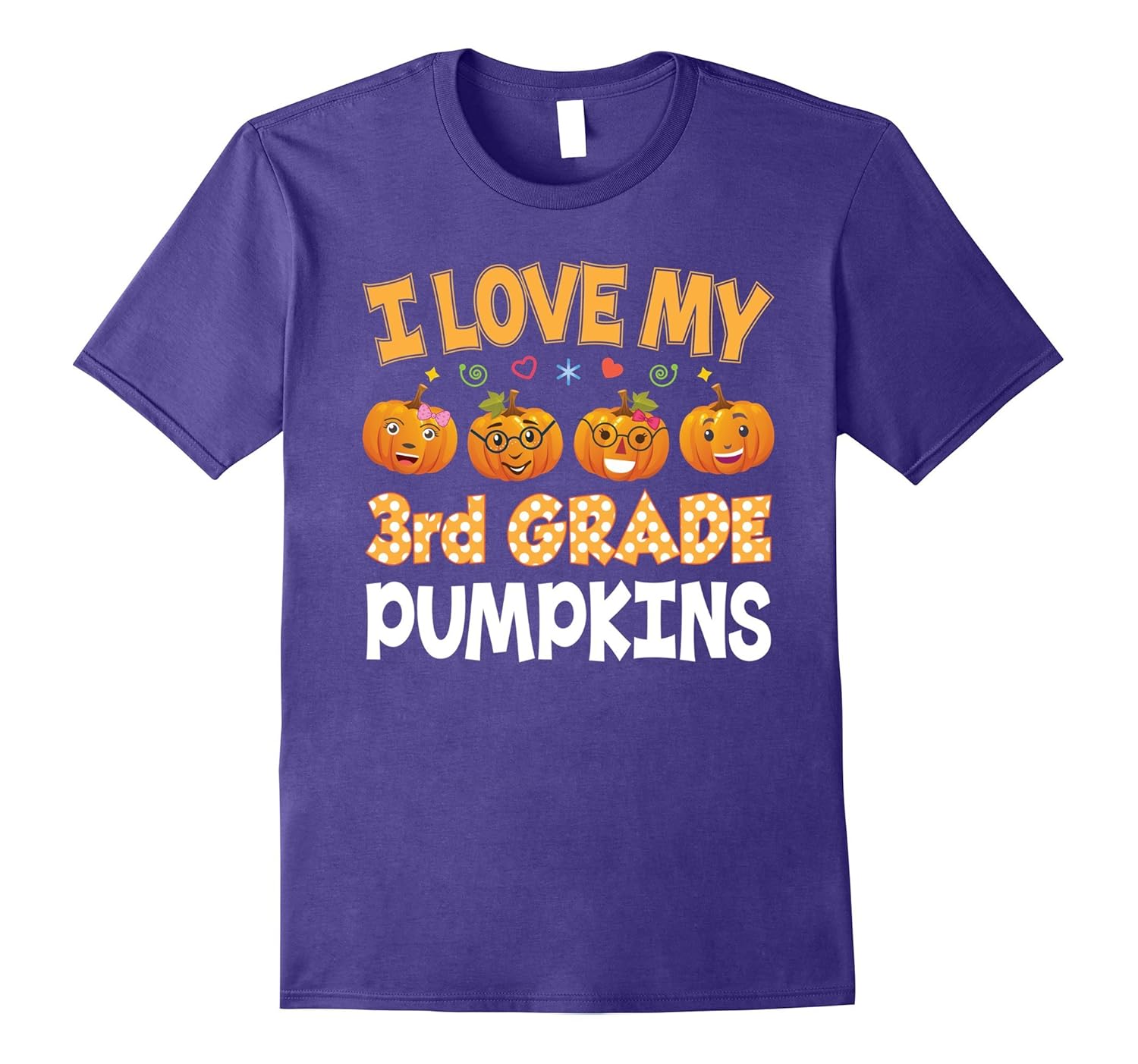 I Love my 3rd Graders Pumpkins T-Shirt Third Grade Teacher-Art