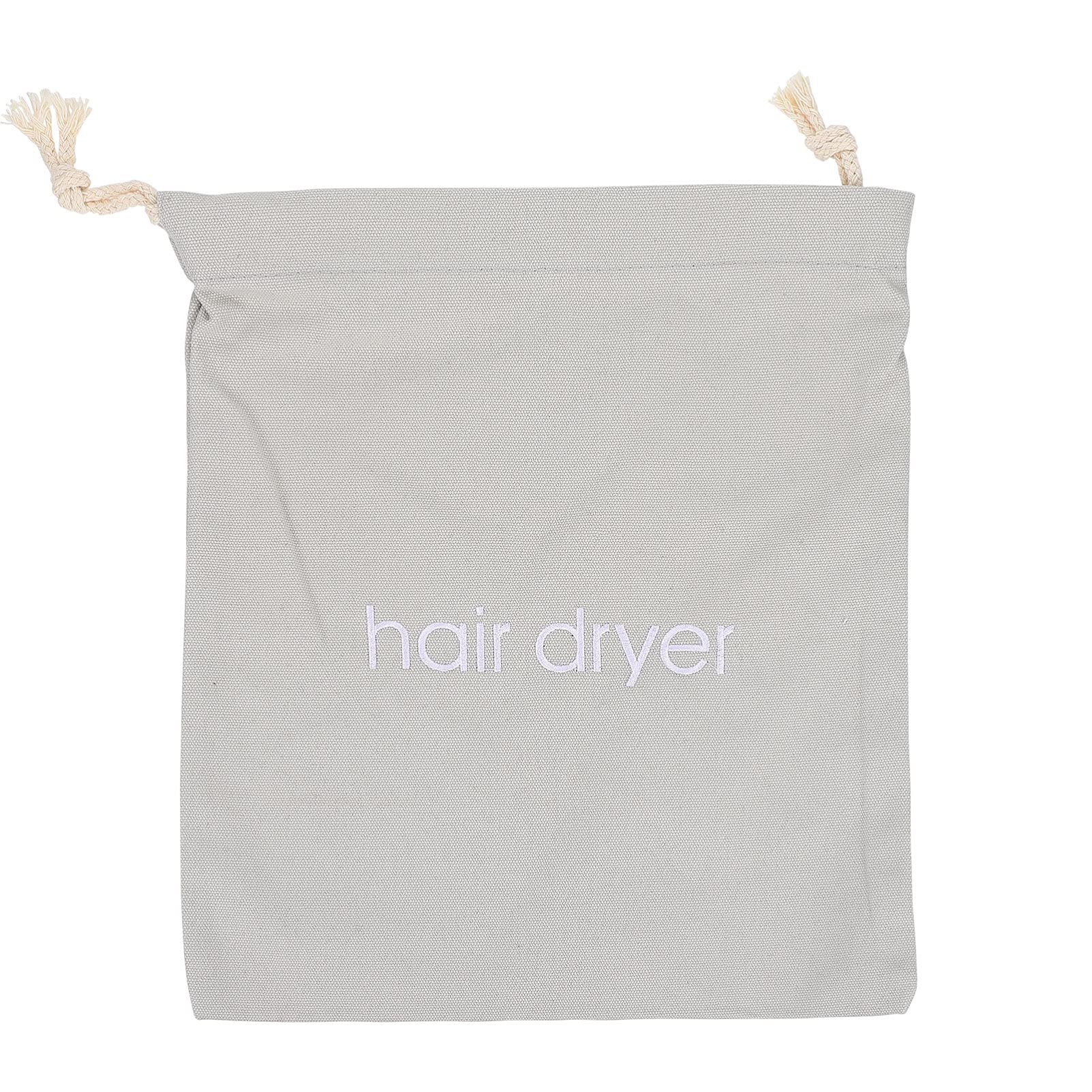 Lurrose Travel Hairdryer Hair Dryer Bags Drawstring Bag Fabric Hairdryer Bag Portable Travel Bag Storage Bag for Travel Gym Hotel Home Light Grey Hair Styling Tools