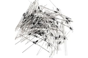 SHUTAO 100Pcs 1N4007 Rectifier Diode Axial Electronic Silicon Diodes 1A 1000V Electronic Silicon Doorbell Diodes