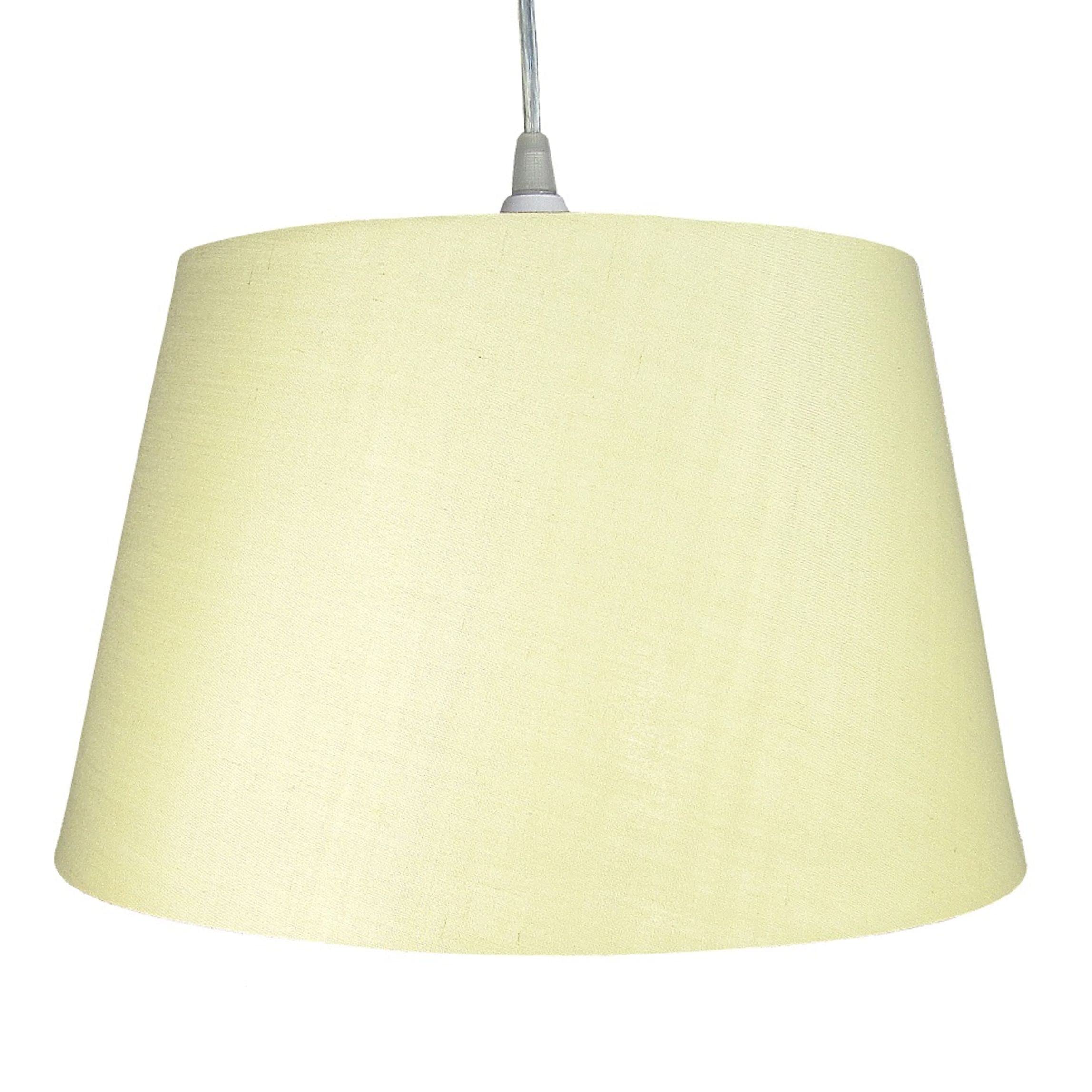 Loxton Lighting Cotton Drum Shade – 10 inch Easy Fit ES/BC Shade for Living Rooms, Bedrooms, hallways and Kitchens (Cream)