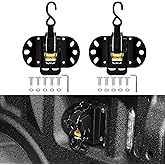 XCBYT Retractable Ratchet Straps for 2015-2024 Ford F-150, 2 Pack Heavy Duty Truck Bed Tie Down Straps, 1" x 10FT Self-Retracting Cargo Straps, 1322LB Break Strength, Easy Install F150 Accessories