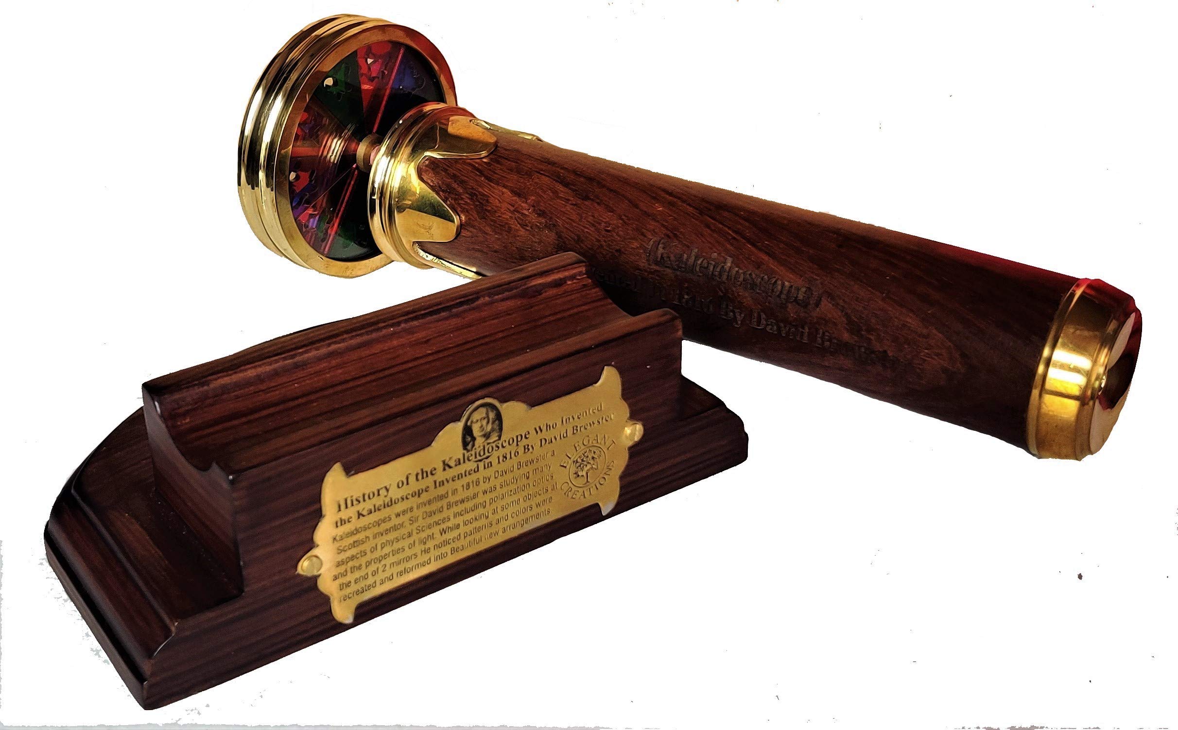Handmade 8 Inches Brass Working Kaleidoscope Best Birthday Gift for Children
