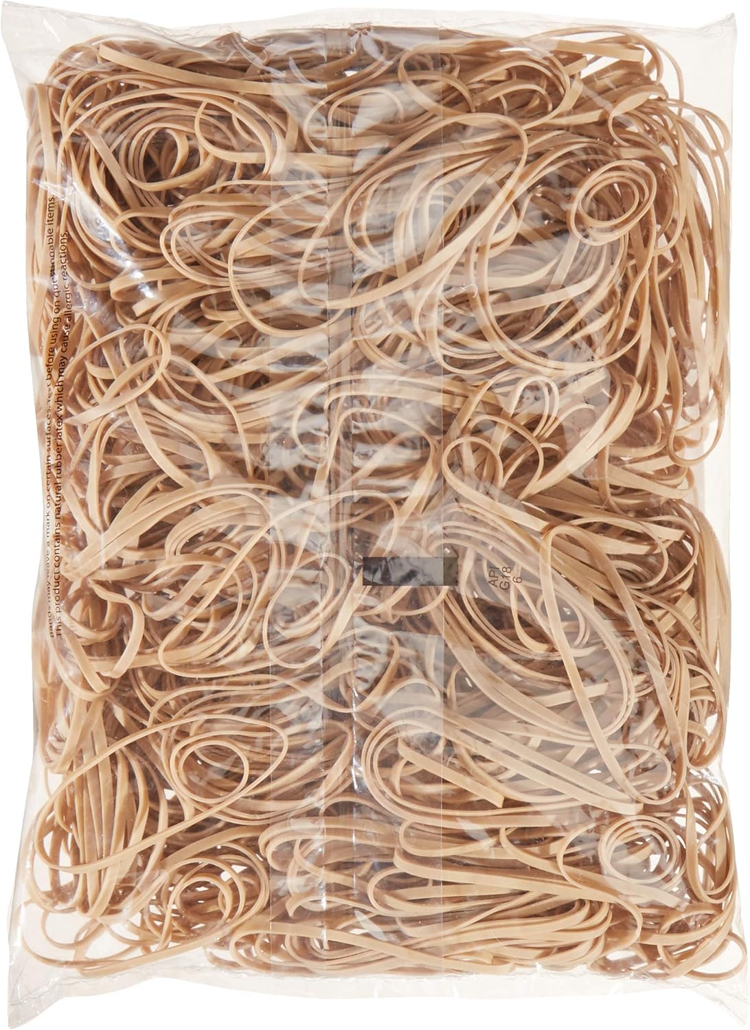 Basics Assorted Size and Color Rubber Bands, 0.5 lb. : Office Products