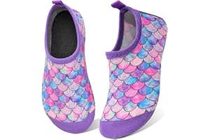 WateLves Kids Water Shoes Toddler Girls Boys Barefoot Non-Slip Quick Dry Aqua Socks for Beach Swim Walking