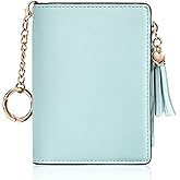 Gostwo Small Wallet for Women Girls, Cute Bifold RFID Blocking Teen Wallets | Cute Bifold Credit Card Holder with ID Window, Zippered Coin Purse Tassel ideal for Ladies, Commuters and Women for Daily Use