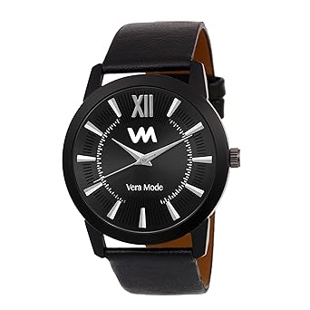 Mens Slim Collection Quartz Analog Black Dial Watch