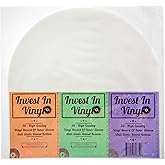 50 LP Inner Sleeves Anti Static Round Bottom 33 RPM 12" Vinyl Record Sleeves Provide Your LP Collection with The Proper Prote