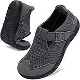 BARERUN Womens Walking Shoes Wide Diabetic Shoes for Women Slip On Barefoot Orthopedic Bunion Neuropathy Arthritis Edema Bunion Sneakers Indoor Outdoor with Zero Drop Rubber Sole