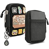 Mighty Pouch - Nylon EDC Pocket Organizer with Patches & D-Ring, Multitool Organizer for EDC Gears