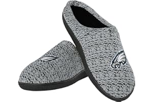 FOCO NFL mens Poly Knit Cup Sole Slipper