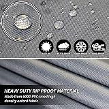 PATIO PLUS Garden Heavy Duty Round Table Cover 250x90cm 600D Grey view 6