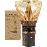 GleeNflux Matcha Whisk (Chasen), 100-Prong Purple Bamboo, Handmade | Dark Natural Grain, Hand-Polished Two-Tone Finish, Matcha Stirring Tool, Tea Ritual Accessory &amp; Gift for Tea Lovers