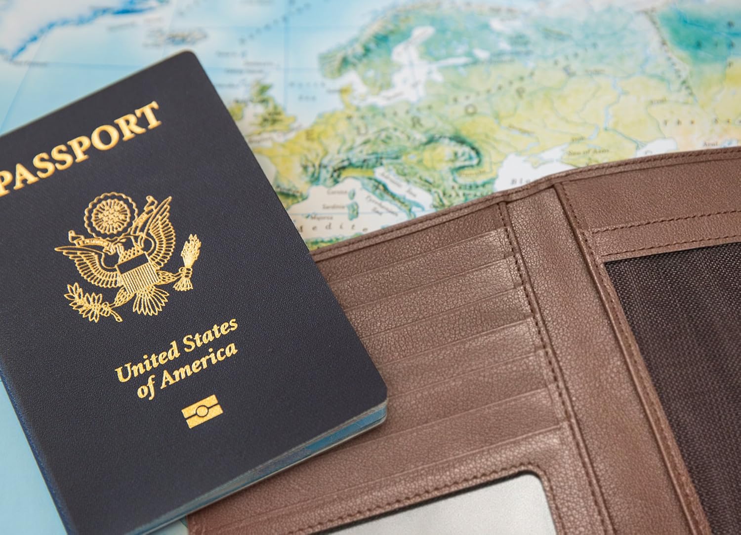  | RFID Blocking Leather Passport Holder For Men and Women - Black | Passport Wallets