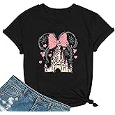 Magical Shirt for Women Castle Graphic Tee Magic Kingdom T Shirt Cute Holiday Vacation Shirt Short Sleeve Casual Tops