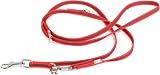 Julius-K9 Color & Gray Adjustable Super-Grip Leash 14 mm x 2.2 m Red-Gray