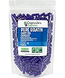 XPRS Nutra Size 5 Empty Capsules - 100 Count Very Small Empty Gelatin Capsules - Empty Pill Capsules - DIY Capsule Filling - Fillable Pill Capsules Empty Gel Caps (Purple)