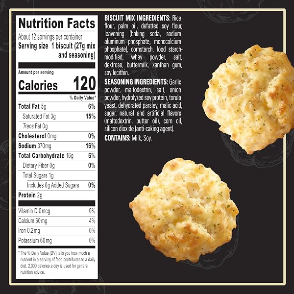 RED LOBSTER GLUTEN FREE CHEDDAR BAY BISCUIT MIX WITH GARLIC HERB SEASONING, CHEDDAR GLUTEN FREE BISCUIT MIX, 11.36 OZ BOX (PACK OF 1)
